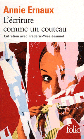 Couverture du Livre L'écriture comme un couteau - Annie Ernaux