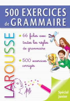 Couverture du Livre 500 exercices de grammaire Larousse